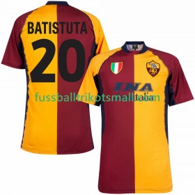 Fußballtrikots AS Rom Batistuta 20 2000 2001 Retro Kurzarm Heimtrikotsatz kaufen